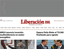 Tablet Screenshot of liberacionmx.com